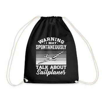 Glider - Drawstring Bag - black - Front
