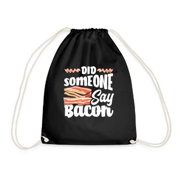Amateur de bacon disant idée cadeau - Sac de sport léger - noir - Devant