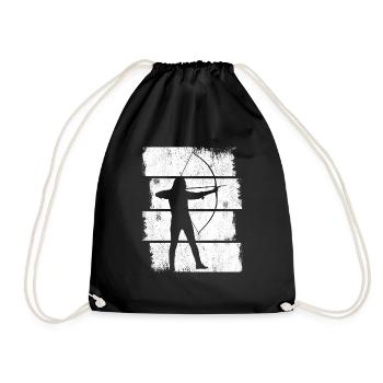 Archer - Drawstring Bag - black - Front