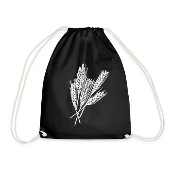 5 épis de blé - Sac de sport léger - noir - Devant