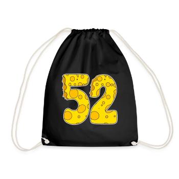 52 years of Lustig Käse - Drawstring Bag - black - Front