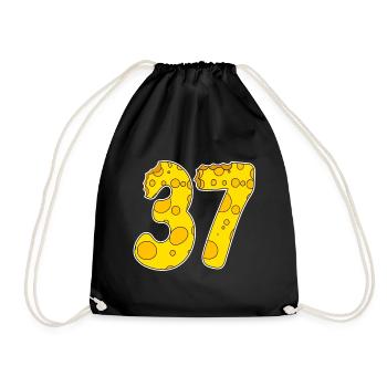 37 ans Lustig Käse - Sac de sport léger - noir - Devant
