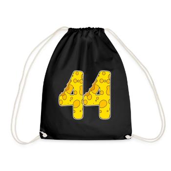 44 years of Lustig Käse - Drawstring Bag - black - Front