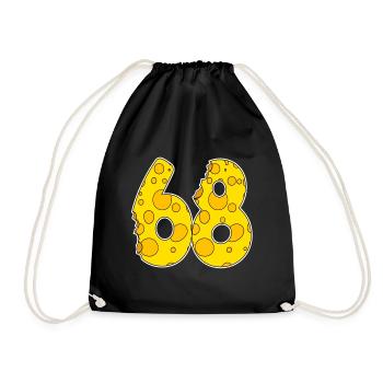68 years of Lustig Käse - Drawstring Bag - black - Front
