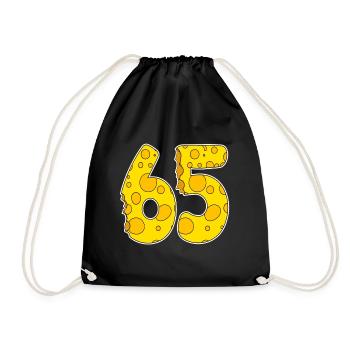 65 years of Lustig Käse - Drawstring Bag - black - Front