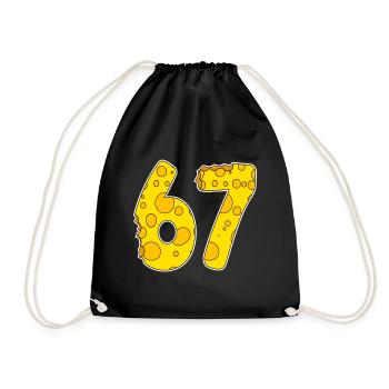67 ans de Lustig Käse - Sac de sport léger - noir - Devant