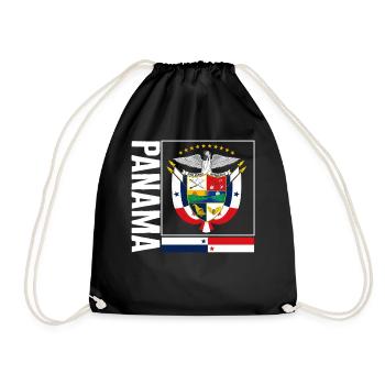 Chemise Panama, Panama National Pride drapeau poche - Sac de sport léger - noir - Devant