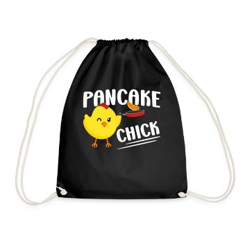 Pancake Lover Kids Chicken Girl - Turnbeutel - Schwarz - Vorne
