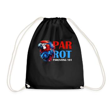 Funny Eclectus Parrot Parenting 101 Bird Lover - Turnbeutel - Schwarz - Vorne