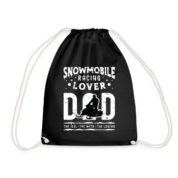 Snowmobile Racing Lover Dad The Idol Snowboarding - Turnbeutel - Schwarz - Vorne