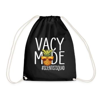 Wissenschaftler-Urlaub Vacy Mode Scientistsquad - Turnbeutel - Schwarz - Vorne