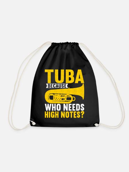 Tuba Tubist - Turnbeutel - Schwarz