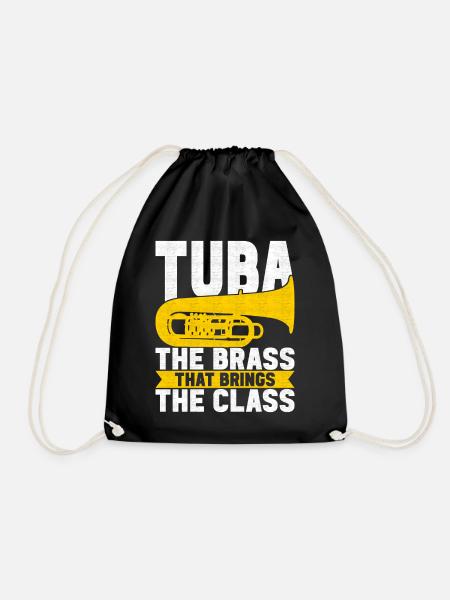 Tuba Tubist - Turnbeutel - Schwarz
