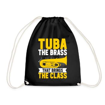 Tuba Tubist - Drawstring Bag - black - Front