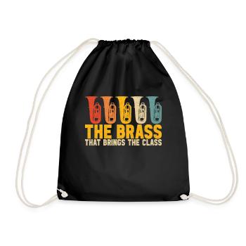 Tuba Tubist - Drawstring Bag - black - Front