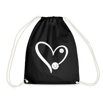 Boules de pétanque drôles Joueur de boccia drôle - Sac de sport léger - noir - Devant