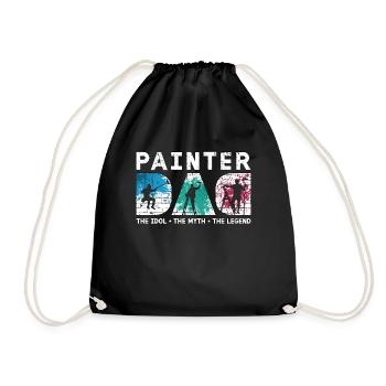 Peintre Papa L’idole Le mythe Le peintre en bâtiment - Sac de sport léger - noir - Devant