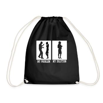 Civil Engineer My Problem My Pictogram Mom Dad - Turnbeutel - Schwarz - Vorne