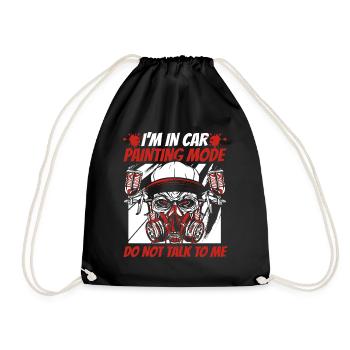 In Car Painting Mode Don't Talk To Me Vehicle Car - Drawstring Bag - black - Front