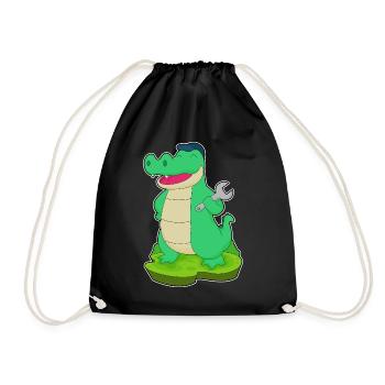 Atelier de Mécanique Crocodile à Clés - Sac de sport léger - noir - Devant