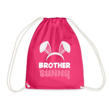 Frère lapin Pâques lapin oreilles de Pâques - Sac de sport léger - fuchsia - Devant