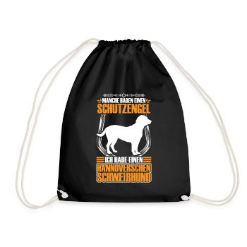 J’ai un chien courant de Hanovre - Sac de sport léger - noir - Devant
