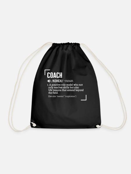 Chemise de l’entraîneur, entraîneur Kohch Nom 1 Un rôle positif - Sac de sport léger - noir