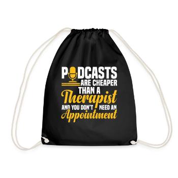 Podcaster Podcast - Sac de sport léger - noir - Devant