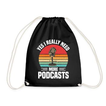 Podcaster Podcast - Sac de sport léger - noir - Devant