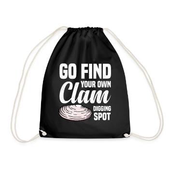 Mussels Seafood - Drawstring Bag - black - Front
