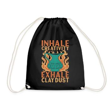 Pottery Pottery - Drawstring Bag - black - Front