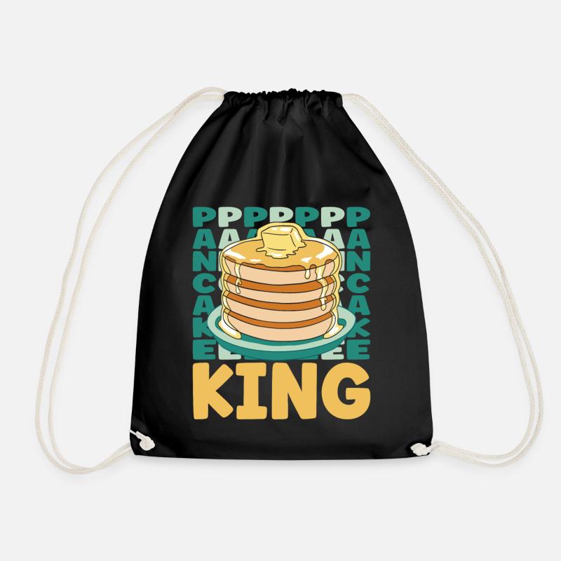 Pancake Lover Kids King Pancake - Turnbeutel - Schwarz