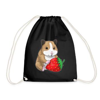 Hamster Fraise - Sac de sport léger - noir - Devant