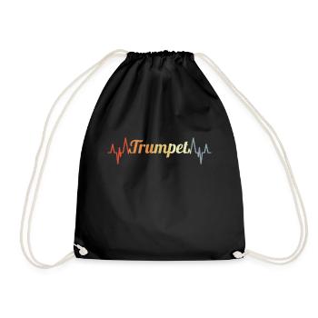 Trumpet palpitations - Drawstring Bag - black - Front