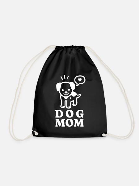 Cute Dog Mom For Dog Owners & Dog Lovers - Turnbeutel - Schwarz