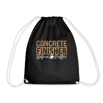 Finisseur de béton avant le café Mason amateur de café - Sac de sport léger - noir - Devant