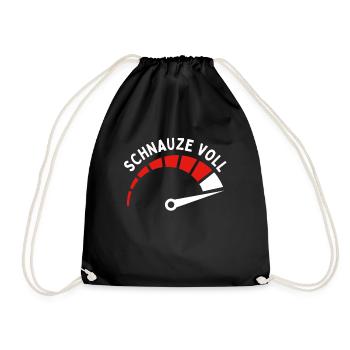 Snout Full Work Funny Saying Sarcasm - Drawstring Bag - black - Front