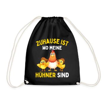 I JUST LIKE CHICKENS! OK? Funny Chickens - Drawstring Bag - black - Front