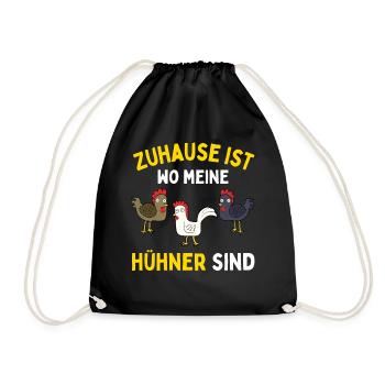 I JUST LIKE CHICKENS! OK? Funny Chickens - Drawstring Bag - black - Front