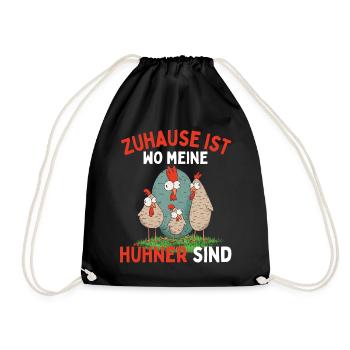 J’AIME JUSTE LES POULETS ! D’ACCORD? Drôles de poulets - Sac de sport léger - noir - Devant
