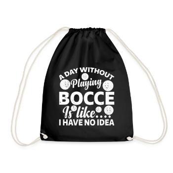 Une journée sans jouer à la pétanque, je n’en ai aucune idée - Sac de sport léger - noir - Devant
