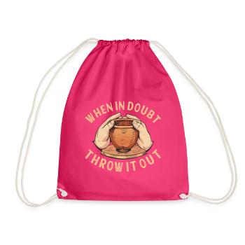 Pottery Pottery - Drawstring Bag - fuchsia - Front