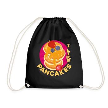 Amoureux des crêpes Les enfants J’aime les crêpes - Sac de sport léger - noir - Devant