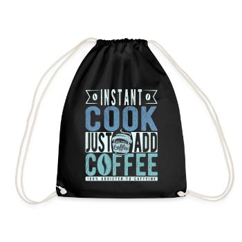 Cuisson instantanée Il suffit d’ajouter du café - Sac de sport léger - noir - Devant