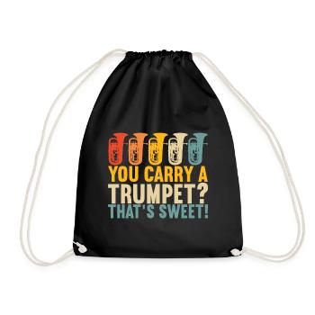 Euphonium Euphoniumspieler - Turnbeutel - Schwarz - Vorne