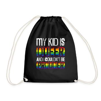 Gay Pride Fiers Parents Fils Gay - Sac de sport léger - noir - Devant