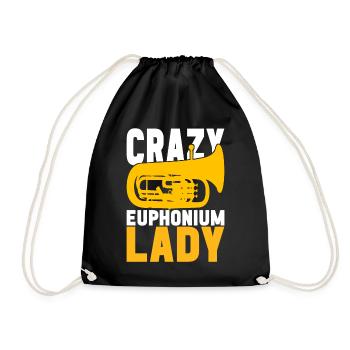 Euphonium Euphoniumspieler - Turnbeutel - Schwarz - Vorne