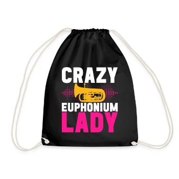 Euphonium Euphoniumspieler - Turnbeutel - Schwarz - Vorne