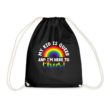 Gay Pride Fiers Parents Fils Gay - Sac de sport léger - noir - Devant