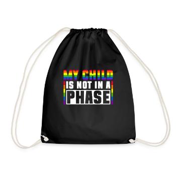 Gay Pride Fiers Parents Fils Gay - Sac de sport léger - noir - Devant